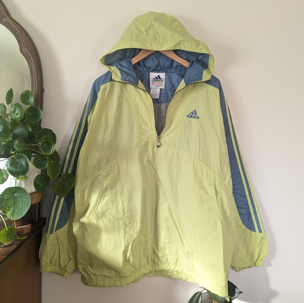 adidas | Vintage | Neon Windbreaker